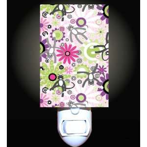  Cats and Crazy Daisies Decorative Night Light