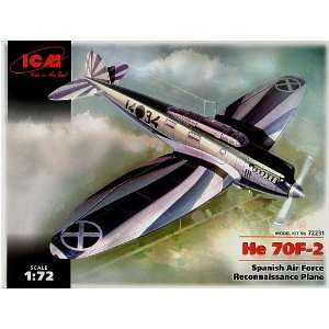  He70F2 Spanish Air Force Recon Aircraft 1 72 ICM Toys 