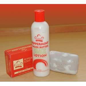  Nubian Heritage Gift Set, Peppermint Soap & Body Lotion 