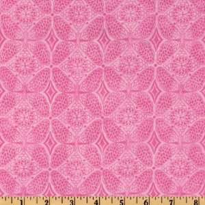  44 Wide Butterfly Kisses Kaleidoscope Pink Fabric By The 