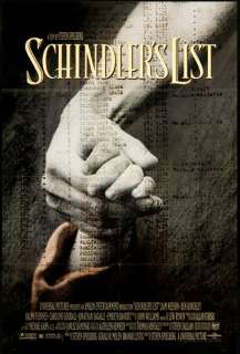 Schindlers List 1993 Original U.S. One Sheet Movie Poster  