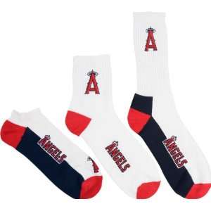  Los Angeles Angels of Anaheim Mens 3 Pair Sock Pack 