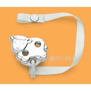  Cunill Sterling Silver Sheep Pacifier Clip Baby