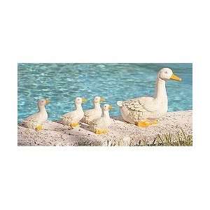   Sculptures Hand painted Duck Family Sculptures   Set of 5 Everything