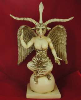 BAPHOMET Figurine Goat of Mendes SATANIC DEMON OCCULT STATUE Nemesis 