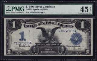 Fr. 236 1899 $1 Black Eagle Silver Certificate PMG 45 EPQ  