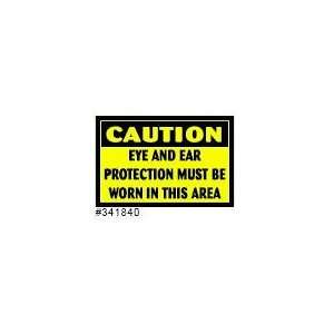  Eye & Ear Protection Worn sign: Office Products