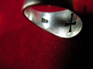 James Avery Mens Cross / Crosslet Ring Sterling Silver 925  