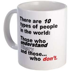 Types of People Binary li Funny Mug by   Kitchen 