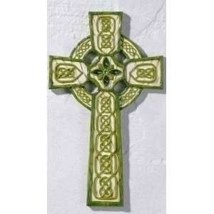  Pack of 2 Bleachwood Irish Celtic Wall Crosses 10