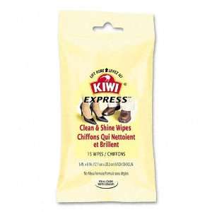  KIWI Kiwi Express Clean & Shine Wet Wipes, Cloth, 5 x 8 