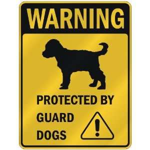   SCHNOODLE PROTECTED BY GUARD DOGS  PARKING SIGN DOG