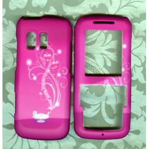 Pink Designer case for Samsung SCH R451c (TracFone)Straight Talk phone 