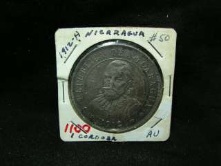 Nicaragua 1915 H One Cordoba (1 Cordoba)  