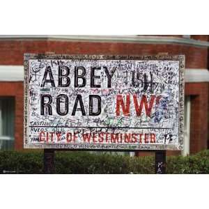  Abby Road   Sign Travel Poster Print, 36x24