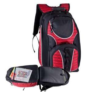  Damiers 17 Checkpoint Friendly Computer Backpack   RED 