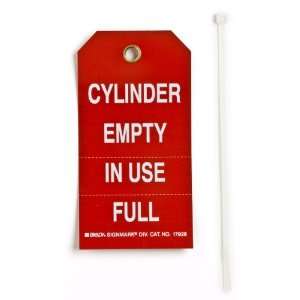  Tag, Front and Back Legend Cylinder Empty In Use Full (Pack of 10