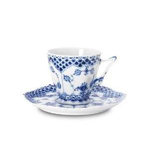 BLUE FLUTED FULL LACE CUP and SAUC. FACE HDL.  Kitchen 