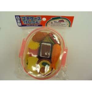  Iwako 7 Piece Fast Food Boxed Japanese Eraser Set Large 