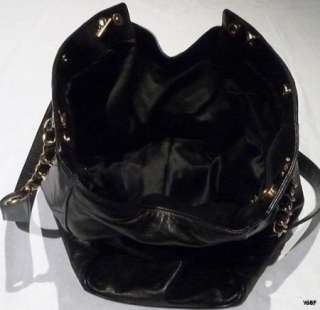 CHANEL Quilted Black Calfskin Jumbo Shoulder Bag Purse Excl. Cond 
