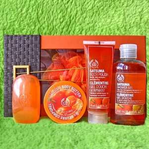  Body Shop Zesty Satsuma Bathe Beautiful Gift Set Beauty