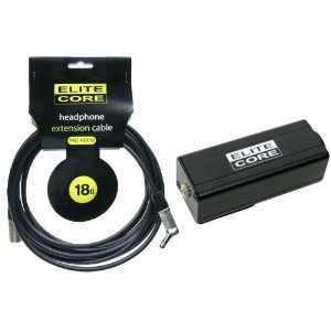 Elite Core 18 Headphone Extension Cable (1/4 TRS   XLRM) with Wired 