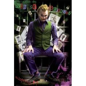  Movies Posters: Batman Dark Night   Joker Jail   35.7x23.8 