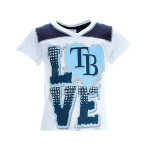  Tampa Bay Rays 5th and Ocean MLB Girls Baby Jersey Vneck 