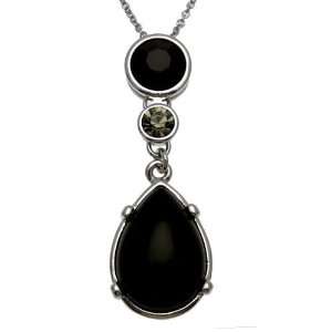  Acosta Jewellery   Jet Enamel & Black Diamond Crystal 