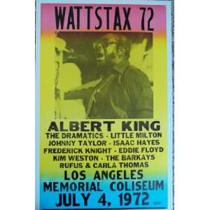  Wattstax 72 w/ Albert King in Los Angeles Poster 