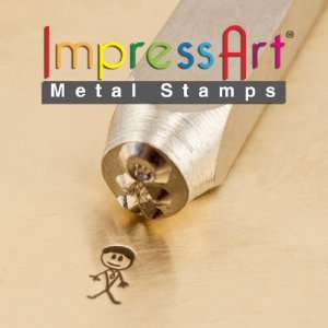  ImpressArt  7mm, Daddy Stick Figure Design Stamp