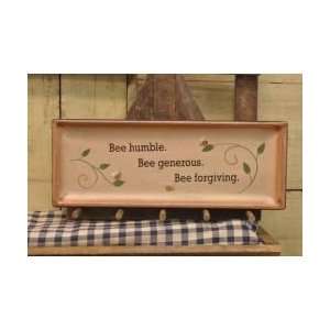   Bee Humble Rectangle Trays Decorative Wooden Plate