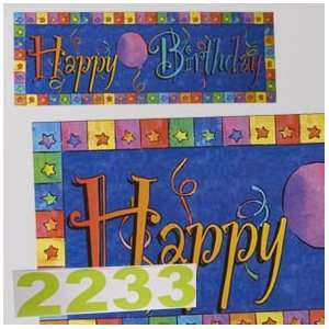  SALE Giant Happy Birthday Banner SALE: Toys & Games