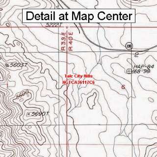  USGS Topographic Quadrangle Map   Talc City Hills 