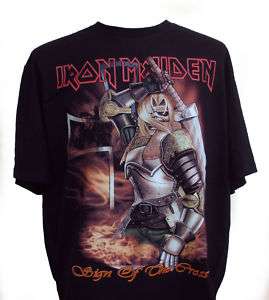 Iron Maiden Sign Of The Cross T Shirt Free Patch  