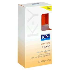  K Y Personal Lubricant, Warming Liquid, 2.5 oz (71 g 