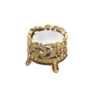  Ashleigh Manor 2 Inch Romanesque Tea Light, Red