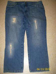 WOMENS VENEZIA RIP DECONSTRUCTED CRYSTAL JEANS SIZE 24  