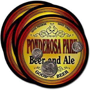  Ponderosa Park , CO Beer & Ale Coasters   4pk Everything 