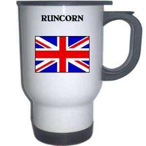  UK/England   RUNCORN White Stainless Steel Mug 