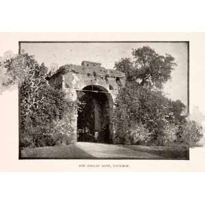  1901 Print Baillie Guard Gate British Residency Complex 