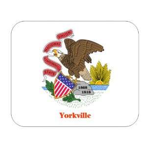  US State Flag   Yorkville, Illinois (IL) Mouse Pad 