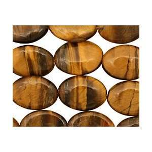 Tiger Eye Beads Flat Oval 18x13mm Arts, Crafts & Sewing