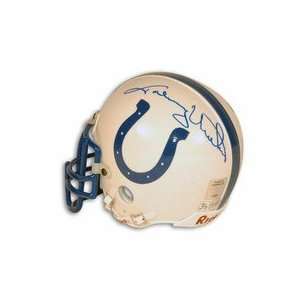 Johnny Unitas Baltimore Colts Autographed Riddell Mini Football Helmet