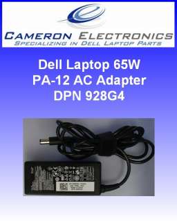 Dell Laptop 65W PA 12 AC Adapter 928G4  