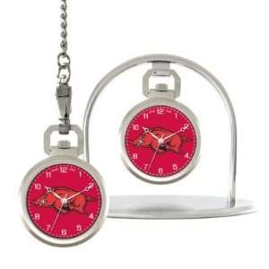  Arkansas Razorbacks Game Time NCAA Pocket Watch/Desk Clock 