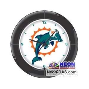  Miami Dolphins Neon Clock