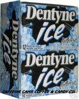 DENTYNE ICE INTENSE SUGARFREE GUM 12 x 12  