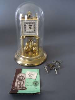Vintage Schatz 400 Day Clock   Anniversary Clock   Brass Pendulum 