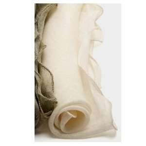  Kim Seybert Bias Linen Napkins   Ivory (Set of 4): Kitchen 